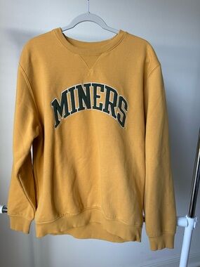 Miners Mustard Crewneck Sweatshirt